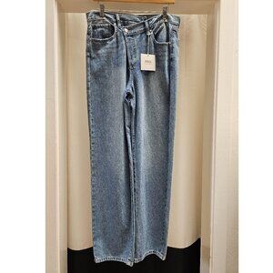 Just Black Denim, Cross-Over, Button Fly, Denim, Size 29, NWT